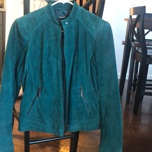Fitted Blue Bernardo REAL Leather Jacket